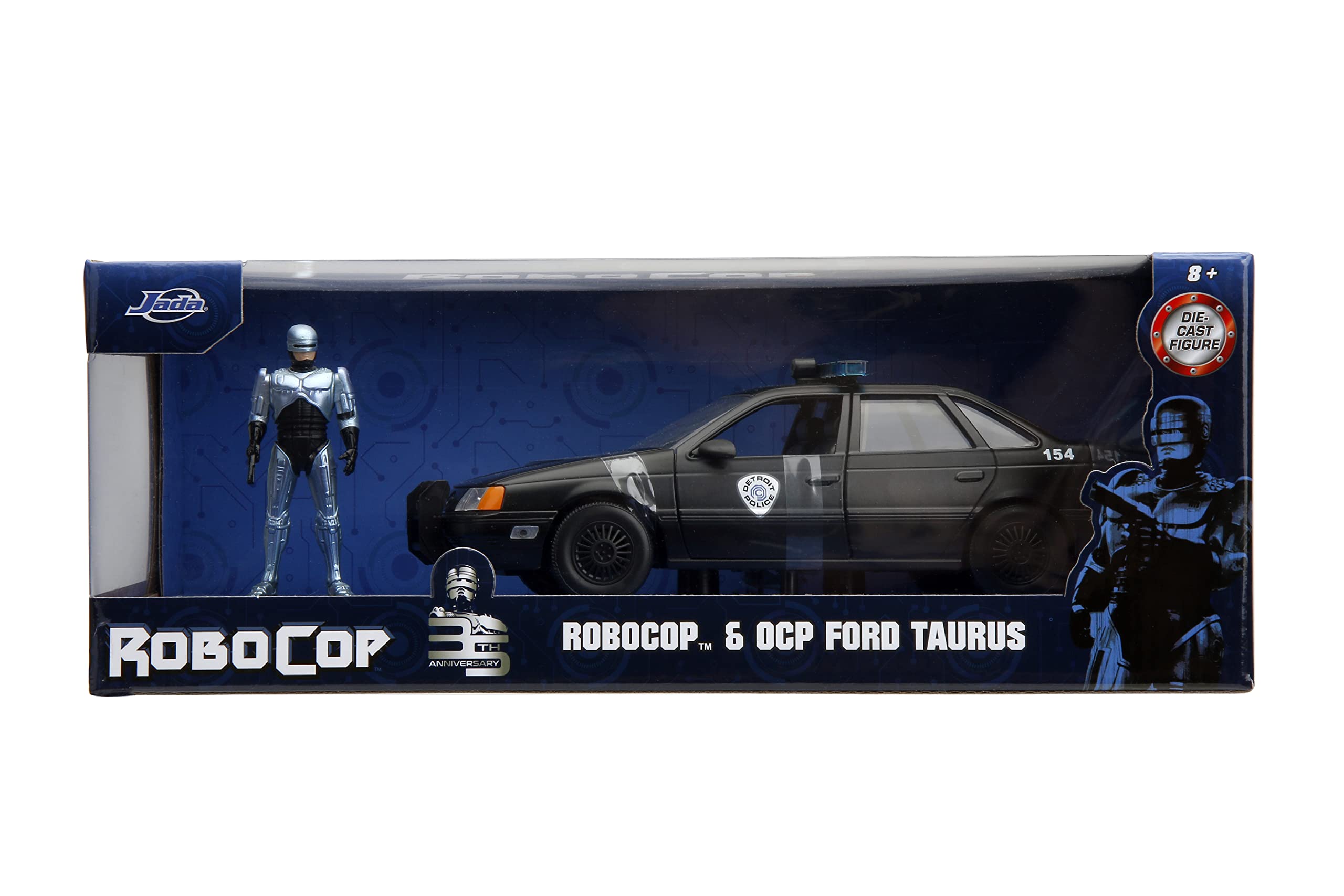 Foto 3 pulgar | Figura De Coche Y Robocop Fundidos A Presión Robocop Por El 35 Aniversario - Venta Internacional.