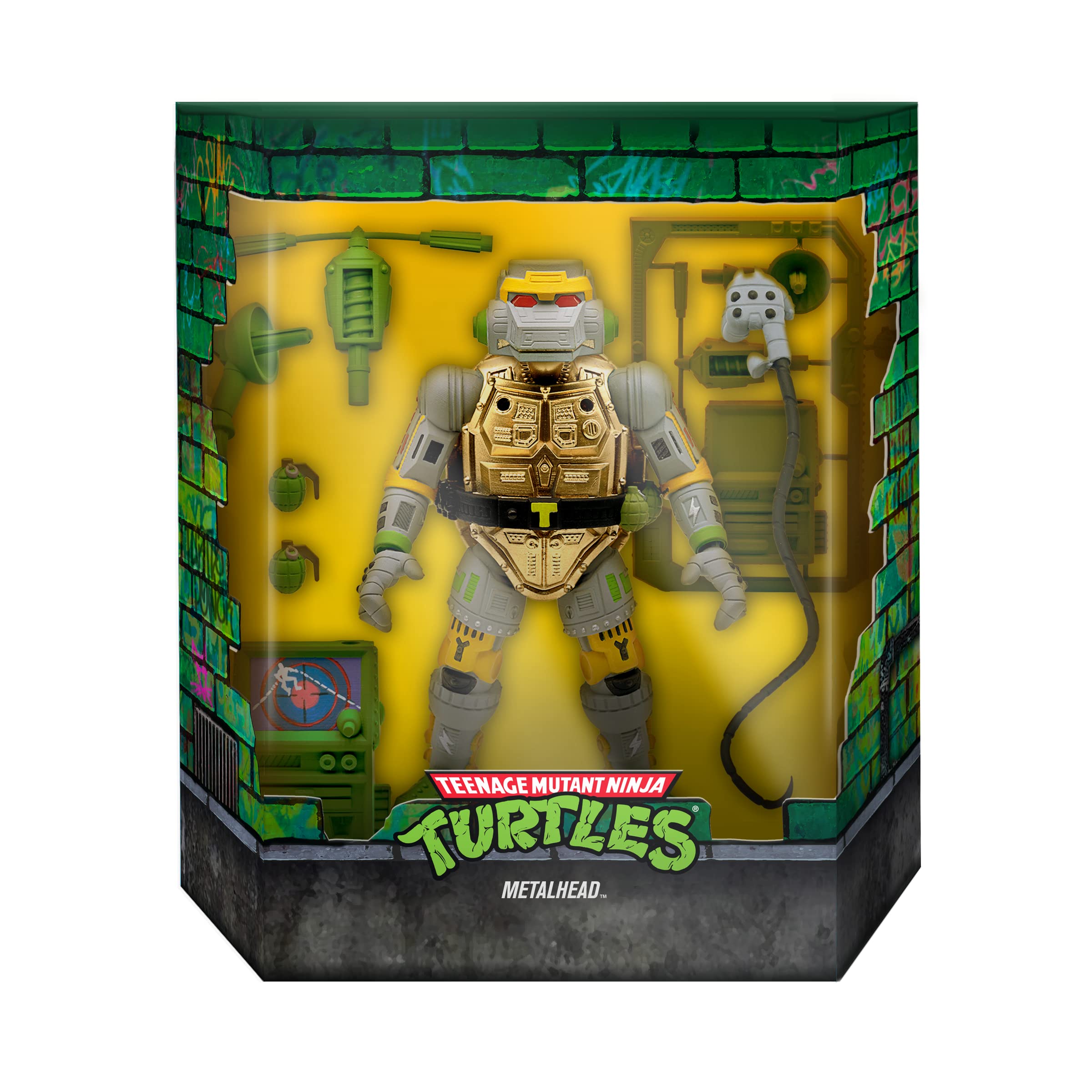 Foto 4 pulgar | Figura De Acción Super7 Ultimates! Teenage Mutant Ninja Turtles Metalhead, 18 Cm - Venta Internacional.