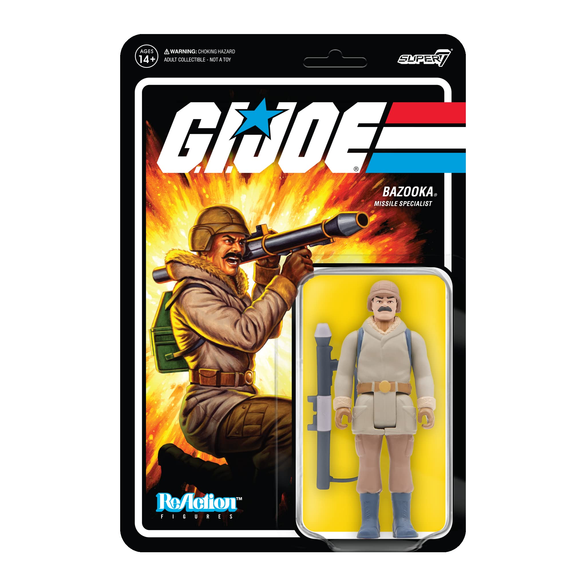 Foto 2 pulgar | Figura De Acción Super7 G.i. Joe Bazooka (ártico) De 9,5 Cm Con Acc - Venta Internacional.