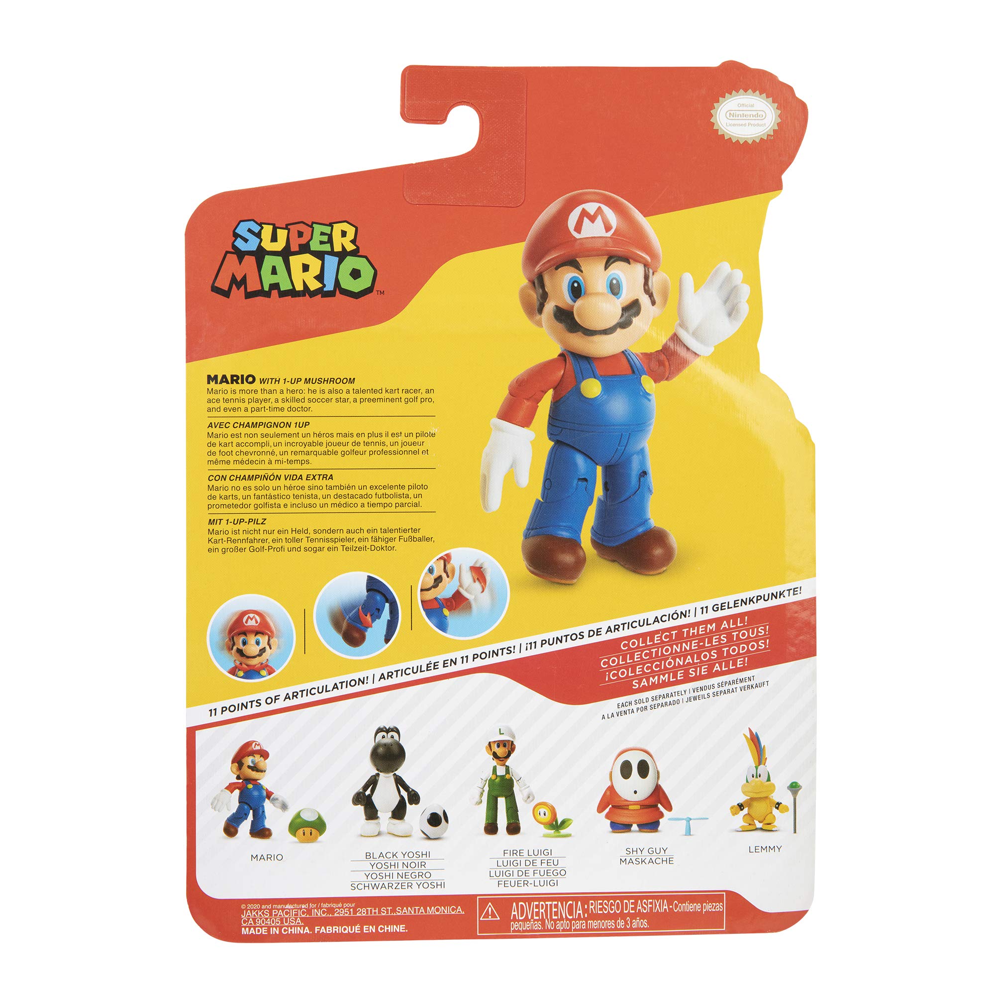 Foto 7 | Figura De Acción Super Mario De 10 Cm Con 1 Accesorio De Forma De Hongo - Venta Internacional.