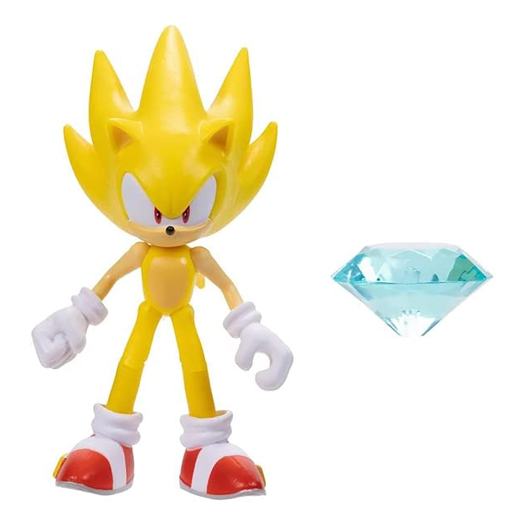 Foto 2 pulgar | Figura De Acción Sonic The Hedgehog Super Sonic De 10 Cm Con Chaos Emerald - Venta Internacional.