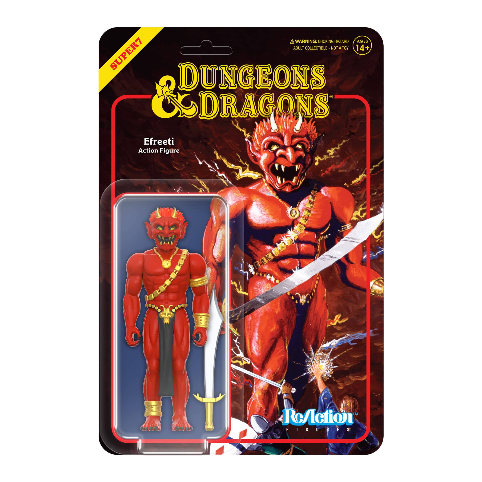 Figura De Acción Super7 Dungeons & Dragons Efreeti De 3.75 Pulgadas - Venta Internacional.