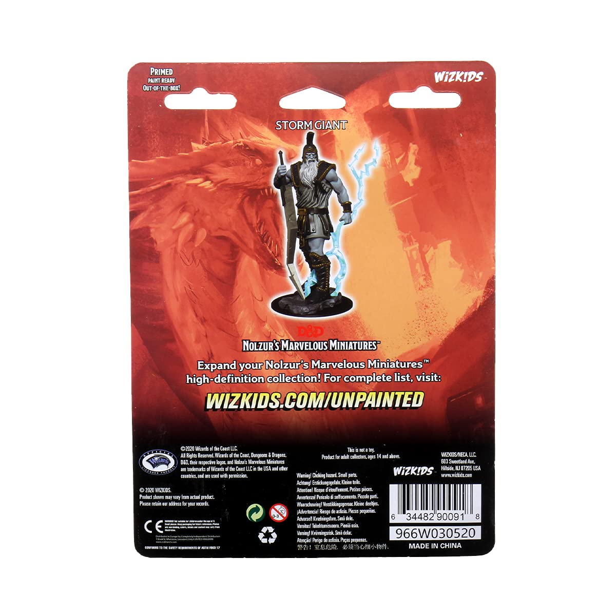 Foto 3 pulgar | Figura en Miniatura Neca D&d Nolzur's Marvelous Storm Giant - Venta Internacional
