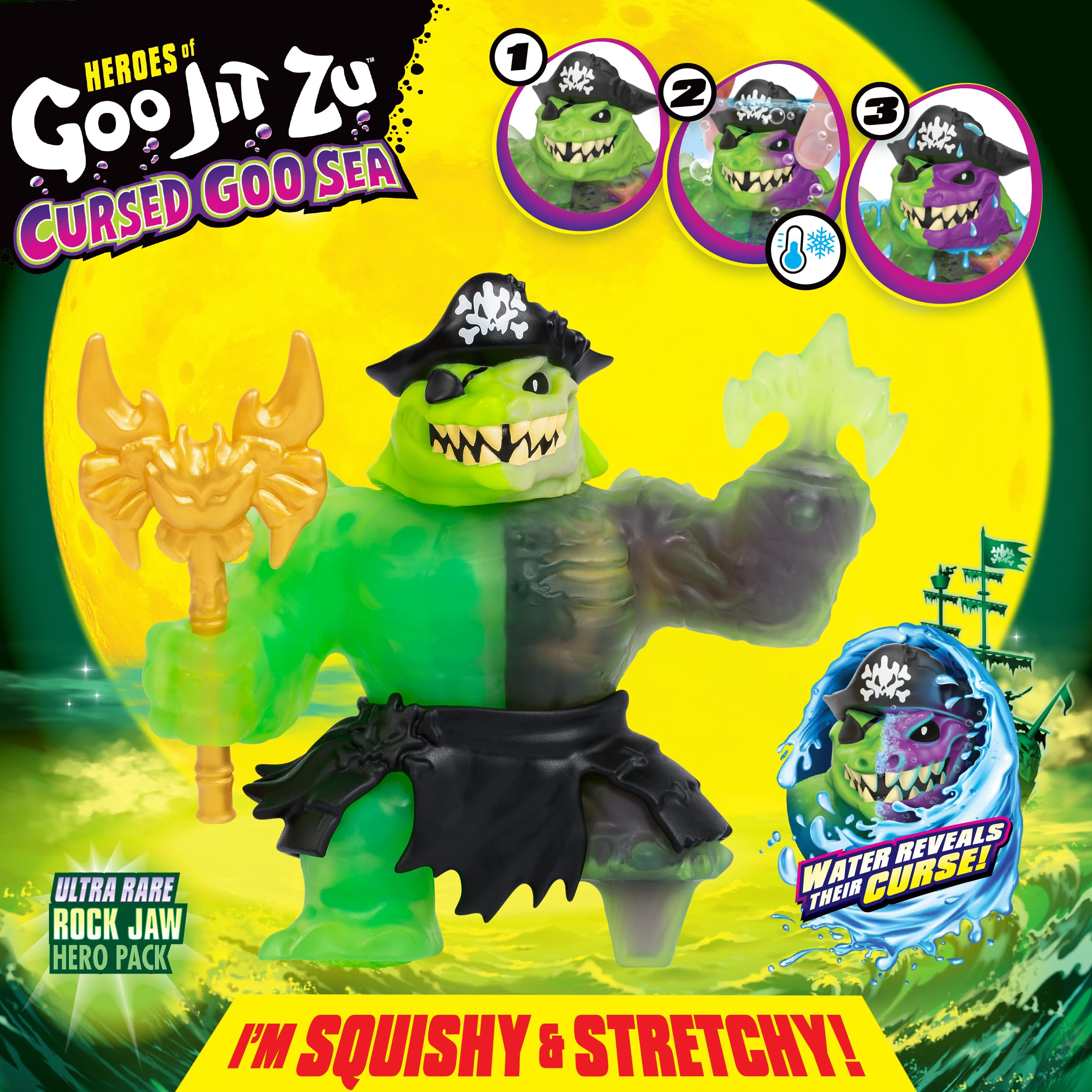 Foto 3 pulgar | Figura De Acción Heroes Of Goo Jit Zu Cursed Goo Sea Rock Jaw - Venta Internacional.