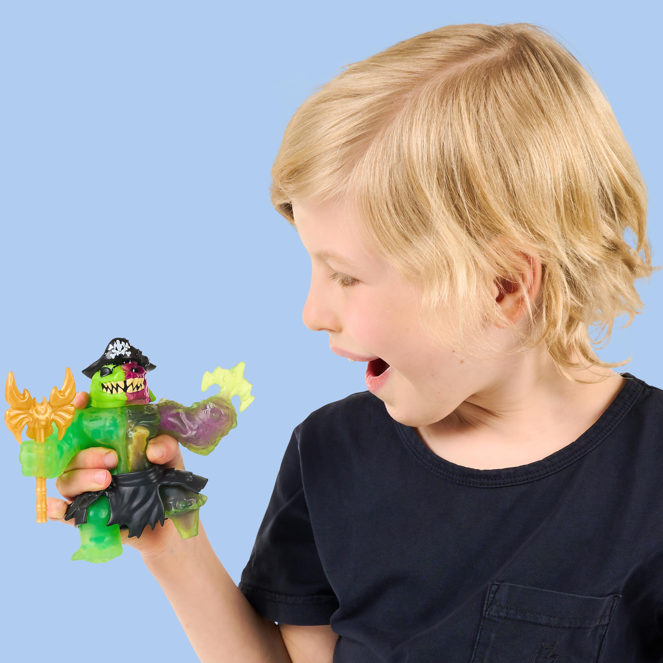 Foto 3 | Figura De Acción Heroes Of Goo Jit Zu Cursed Goo Sea Rock Jaw - Venta Internacional.