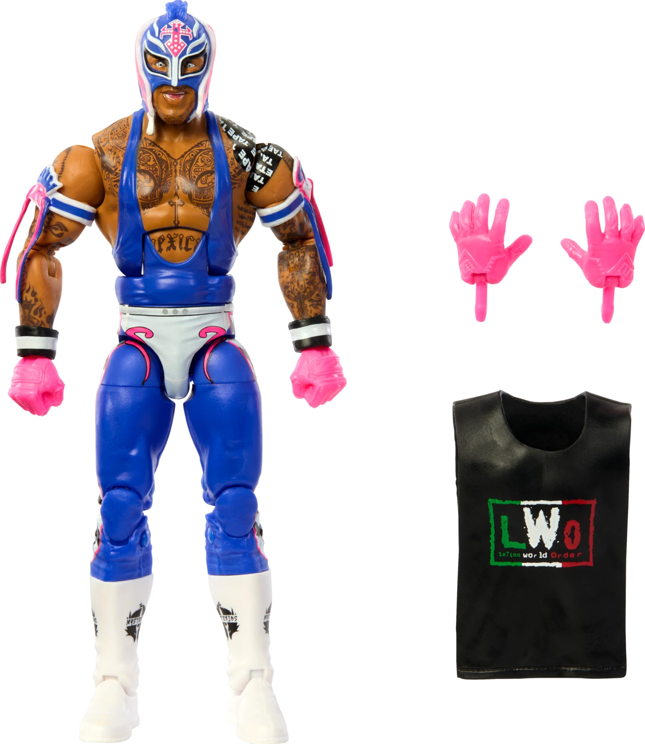 Foto 2 pulgar | Figura de Acción Mattel Wwe Top Picks Elite Rey Mysterio - Venta Internacional