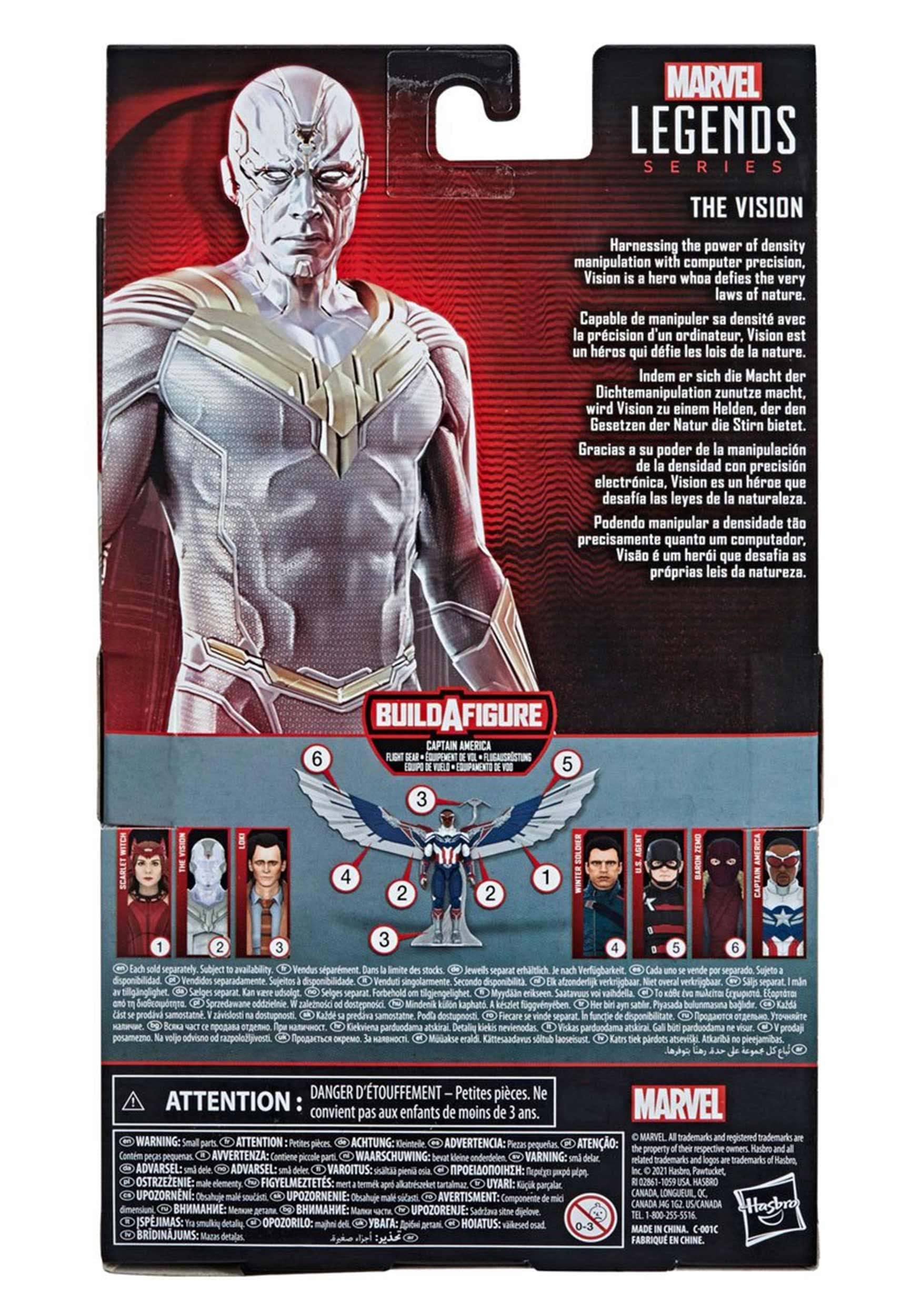 Foto 3 pulgar | Figura De Acción Toy Avengers Hasbro Marvel Legends Vision - Venta Internacional.