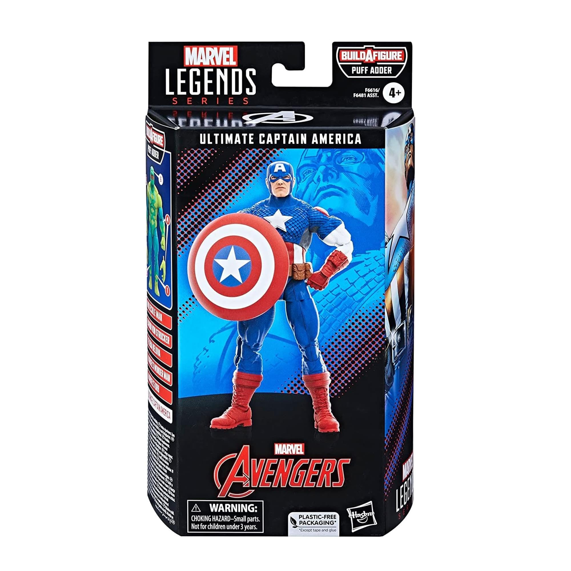 Foto 6 pulgar | Figura De Acción Marvel Legends Series Ultimate Captain America - Venta Internacional.