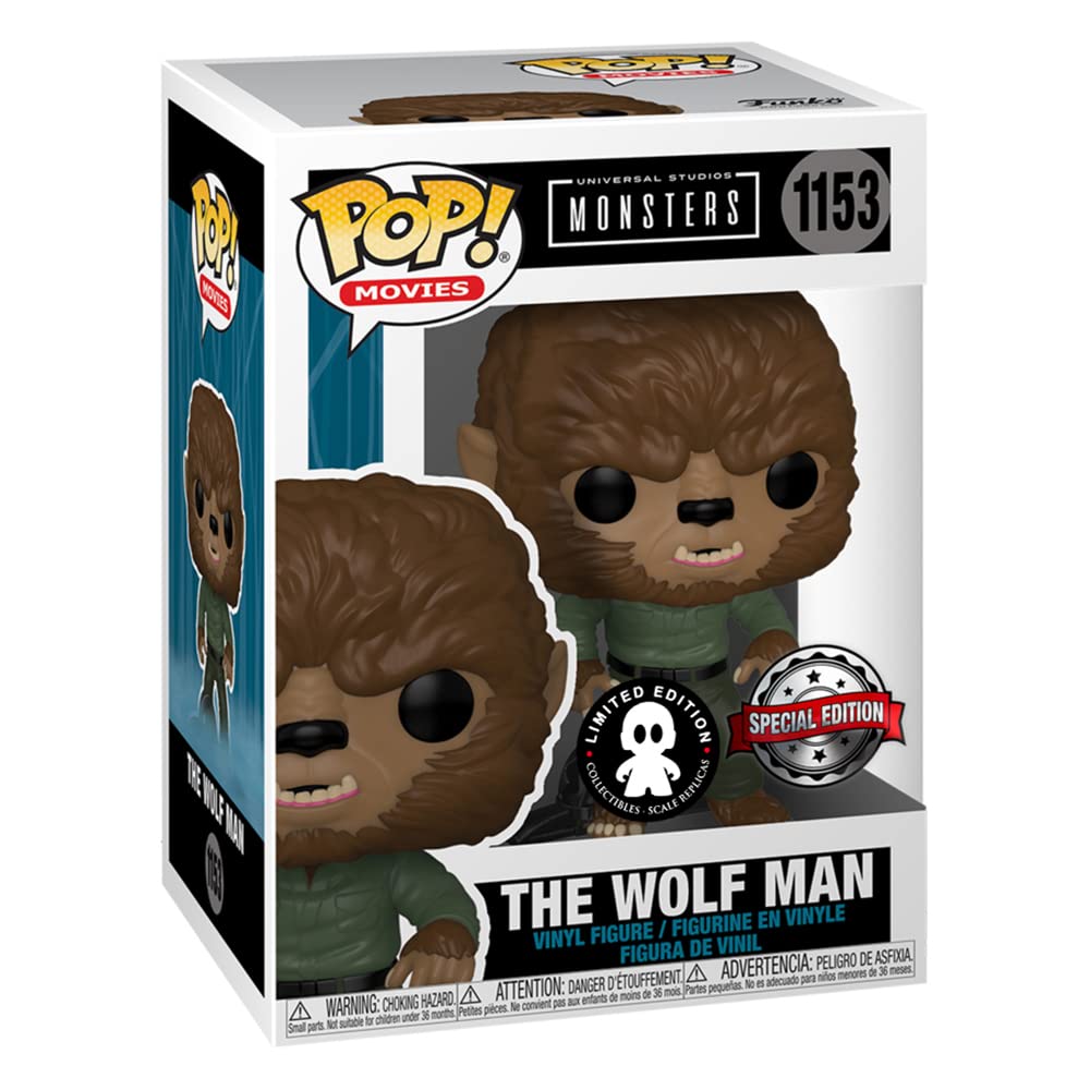 Foto 3 pulgar | Figura De Acción Funko Pop Universal Monsters The Wolf Man 1941 - Venta Internacional.