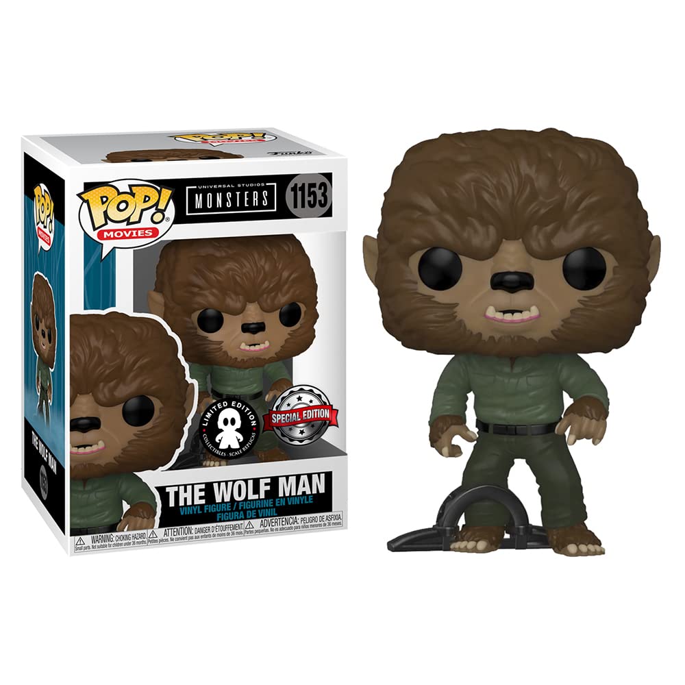 Foto 4 pulgar | Figura De Acción Funko Pop Universal Monsters The Wolf Man 1941 - Venta Internacional.