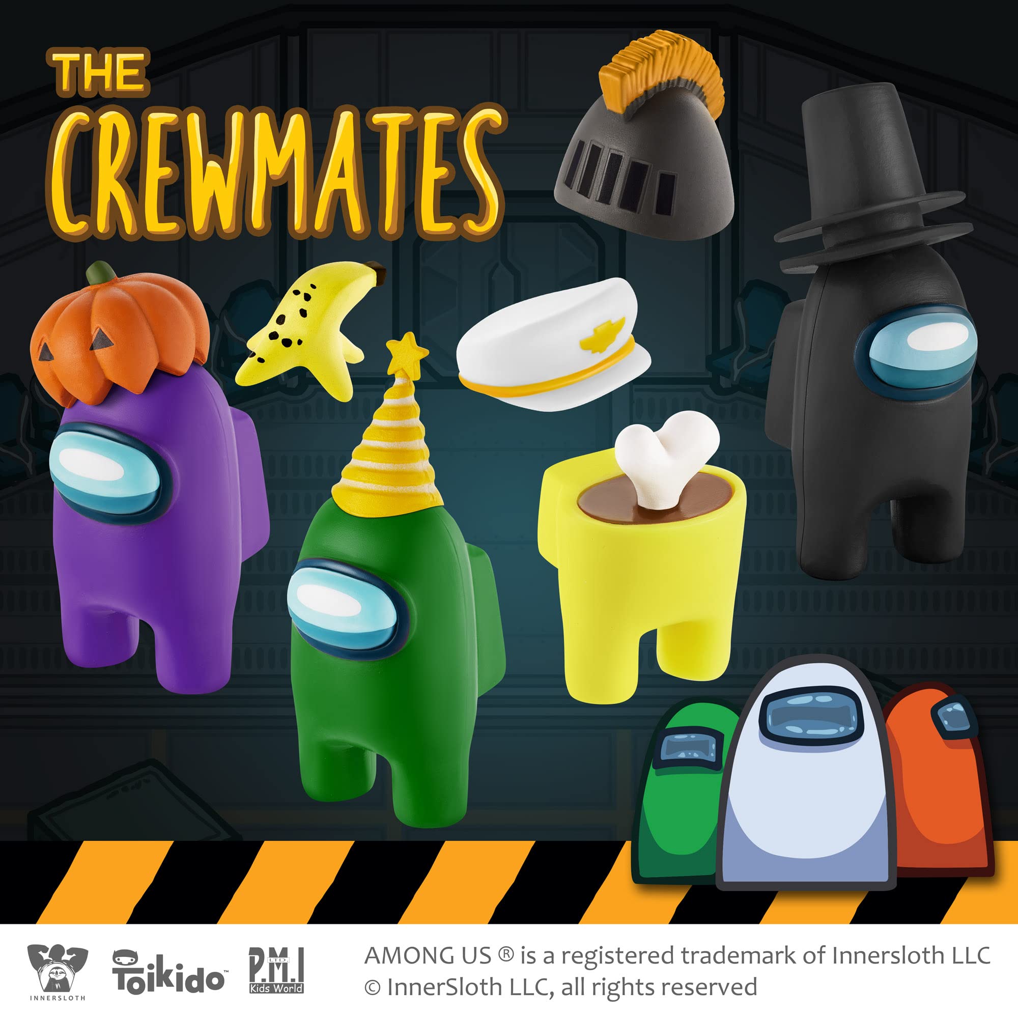 Foto 6 pulgar | Figuras De Toy P.m.i. Among Us Crewmate, 16 Objetos Coleccionables Con 8 Artículos - Venta Internacional.