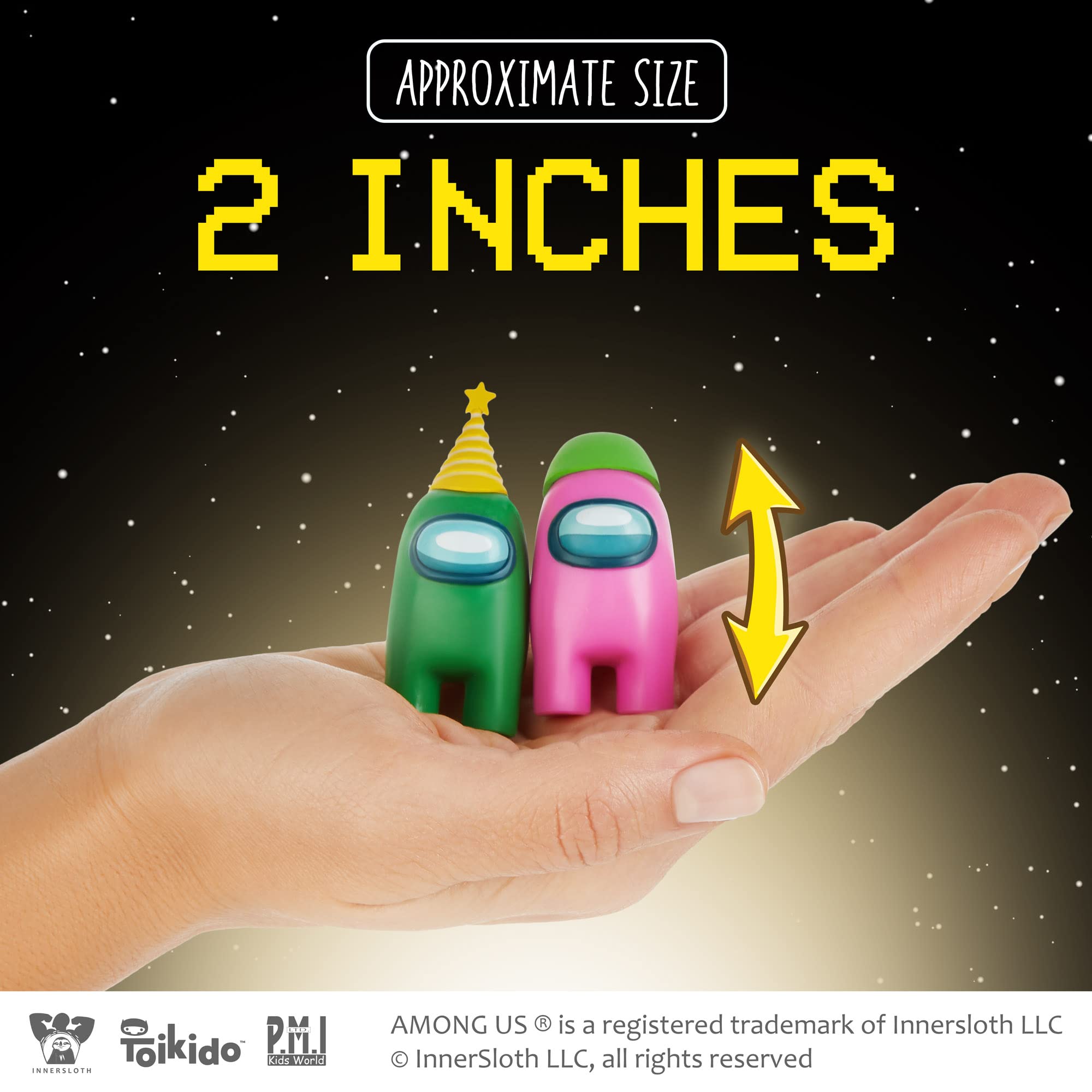 Foto 8 pulgar | Figuras De Toy P.m.i. Among Us Crewmate, 16 Objetos Coleccionables Con 8 Artículos - Venta Internacional.