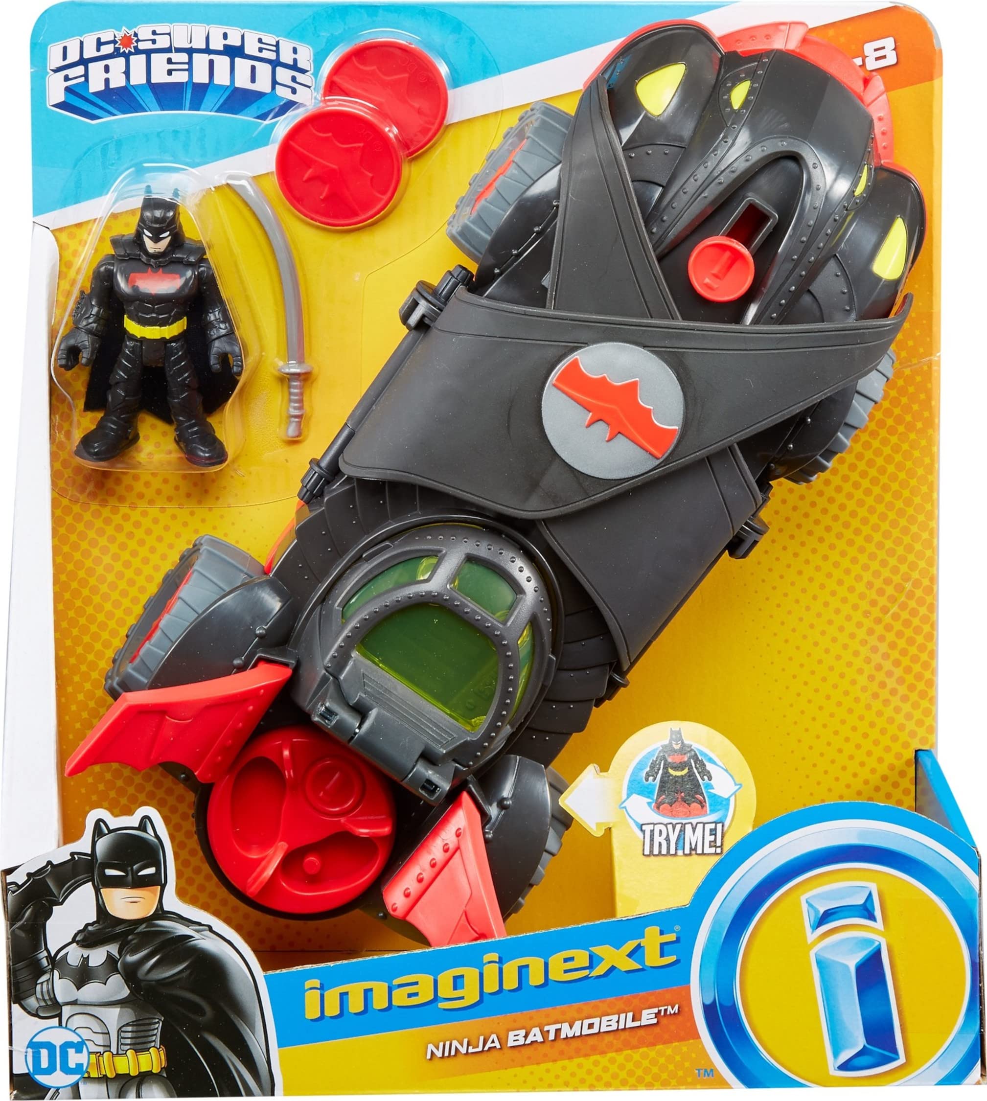 Foto 7 pulgar | Batimóvil De Juguete Fisher-price Imaginext Dc Super Friends Batman - Venta Internacional.