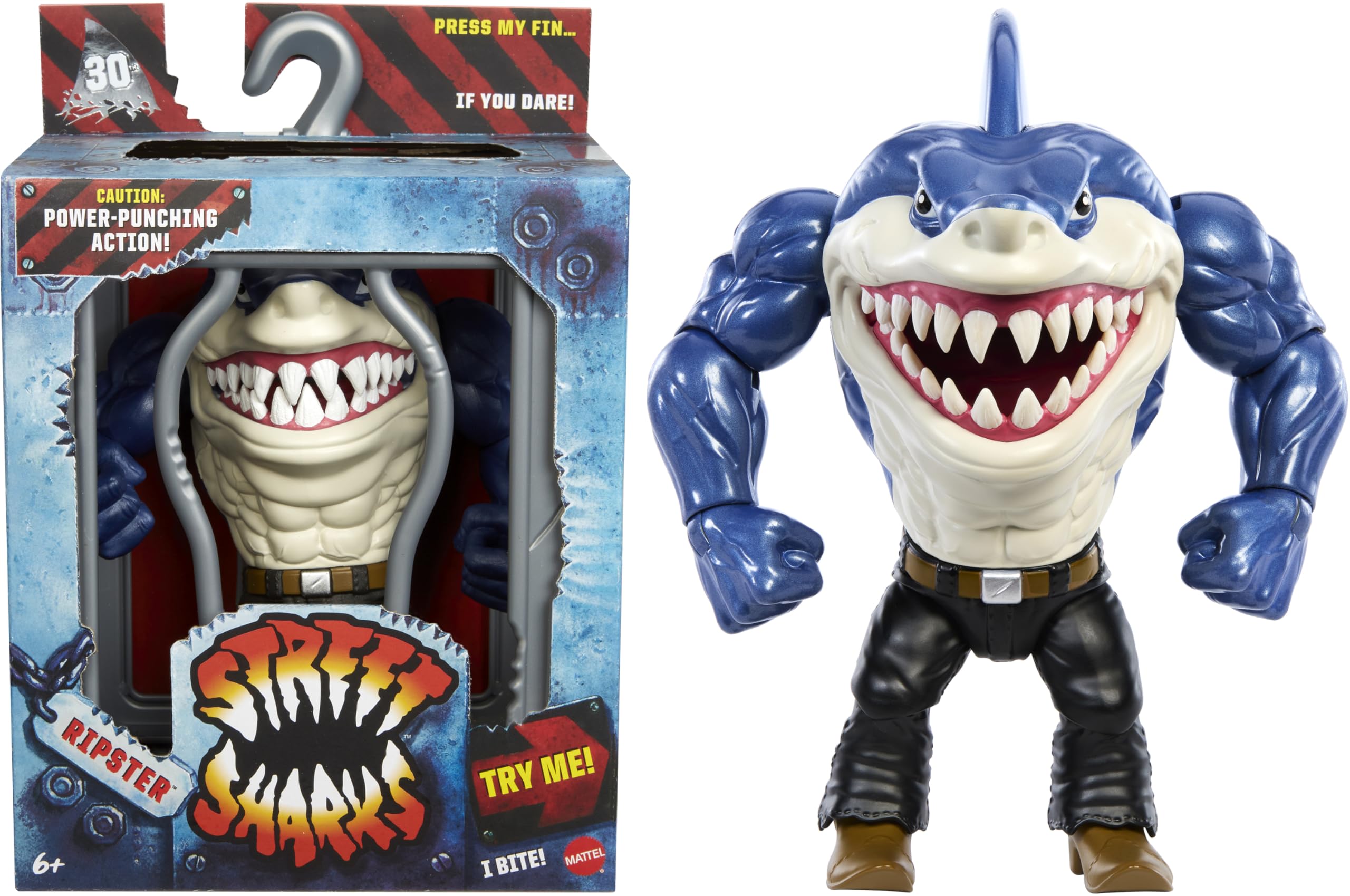 Figura de Acción Mattel Street Sharks Ripster  - Venta Internacional