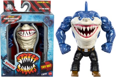 Foto 1 | Figura de Acción Mattel Street Sharks Ripster - Venta Internacional
