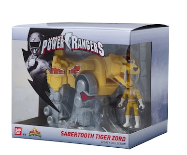 Foto 6 | Figura De Acción Power Rangers Mighty Morphin Sabertooth Tiger Zord - Venta Internacional.