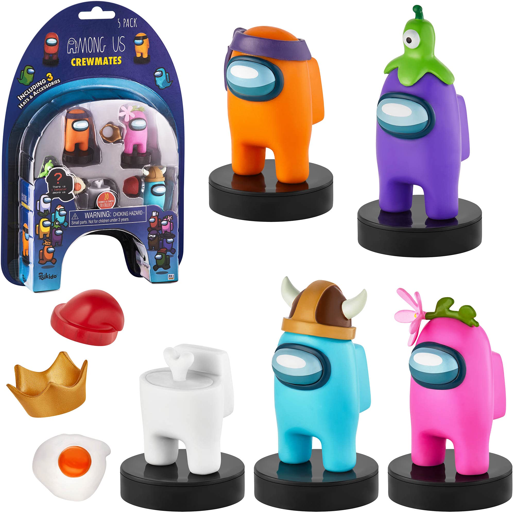 Foto 1 | Set De Sellos P.m.i Among Us Para Niños Con 5 Sellos Y 3 Accesorios - Venta Internacional.