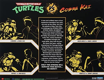 Foto 3 | Figura De Acción Teenage Mutant Ninja Turtles Vs. Cobra Kai 2 P - Venta Internacional.
