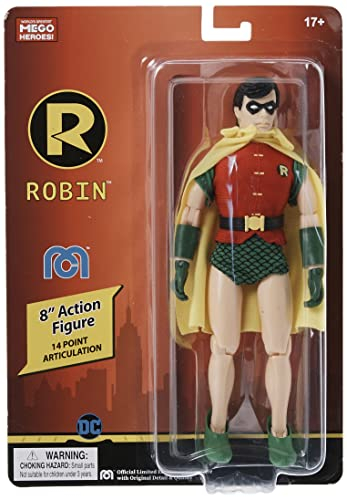 Foto 3 pulgar | Figura De Acción Mego Dc Comics Robin De 20 Cm Con 14 Puntas De Arte - Venta Internacional.