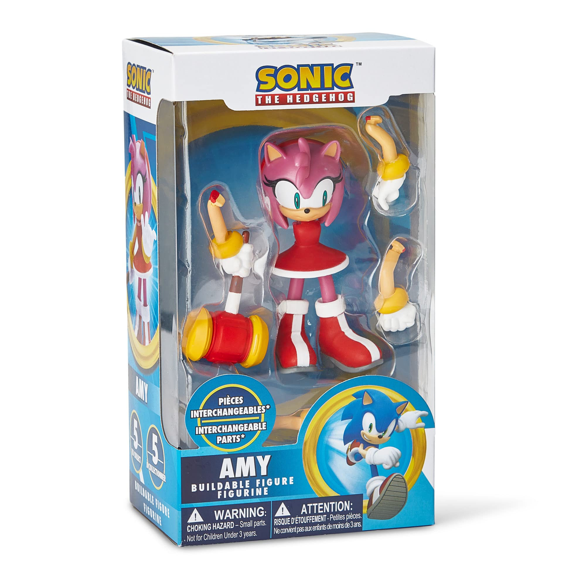 Foto 2 pulgar | Figura De Acción Just Toys Llc Sonic The Hedgehog Amy Rose - Venta Internacional.