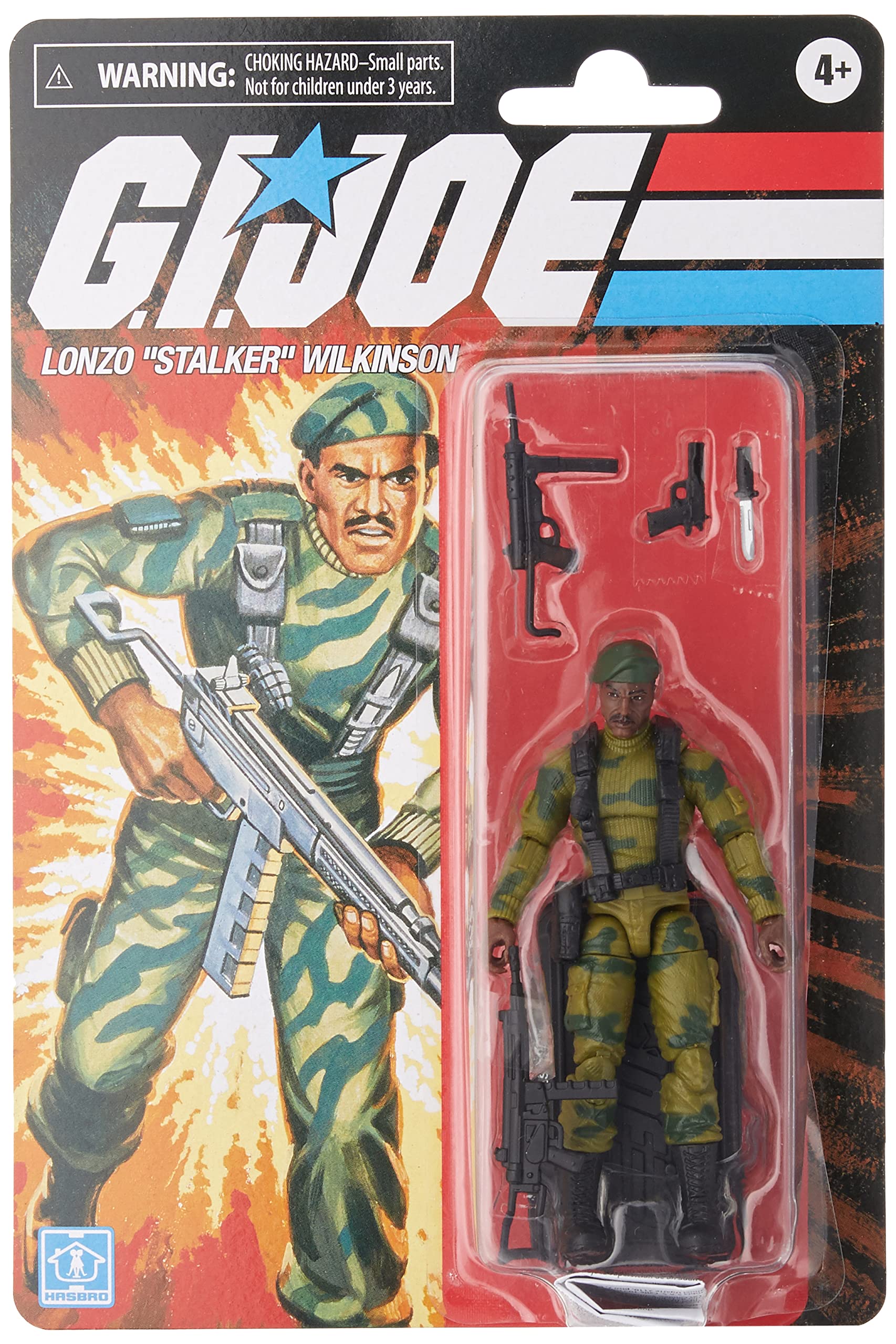Figura De Acción Exclusiva De G.i. Joe Retro Sgt. Stalker De 3.75 Pulgadas - Venta Internacional.
