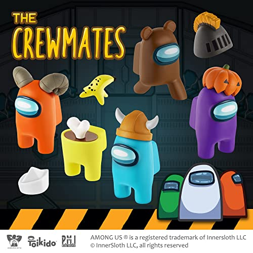 Foto 5 | Toy Figures Among Us Crewmate, Paquete De 5 Unidades Con 16 Objetos Coleccionables P.m. - Venta Internacional.