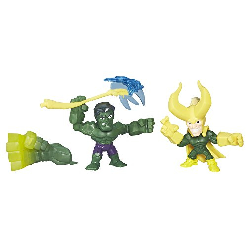 Foto 2 pulgar | Figura De Acción Marvel Super Hero Mashers Micro Hulk Vs Loki - Venta Internacional.