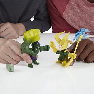 Foto 3 | Figura De Acción Marvel Super Hero Mashers Micro Hulk Vs Loki - Venta Internacional.