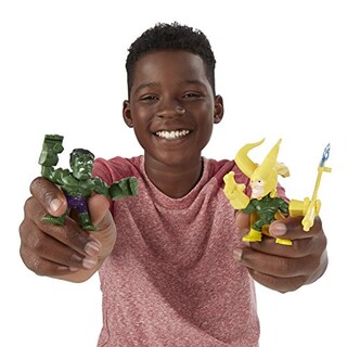 Foto 7 | Figura De Acción Marvel Super Hero Mashers Micro Hulk Vs Loki - Venta Internacional.
