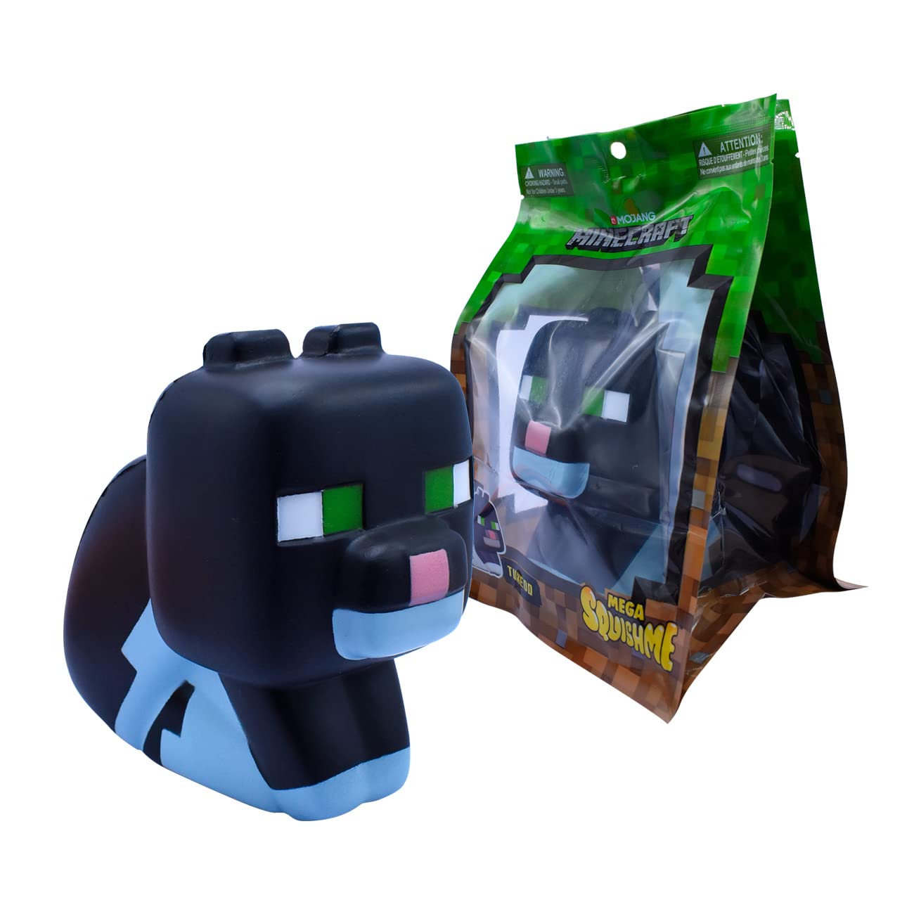 Foto 2 pulgar | Squishme Just Toys Llc Minecraft Mega Series 2 Tuxedo Cat - Venta Internacional.