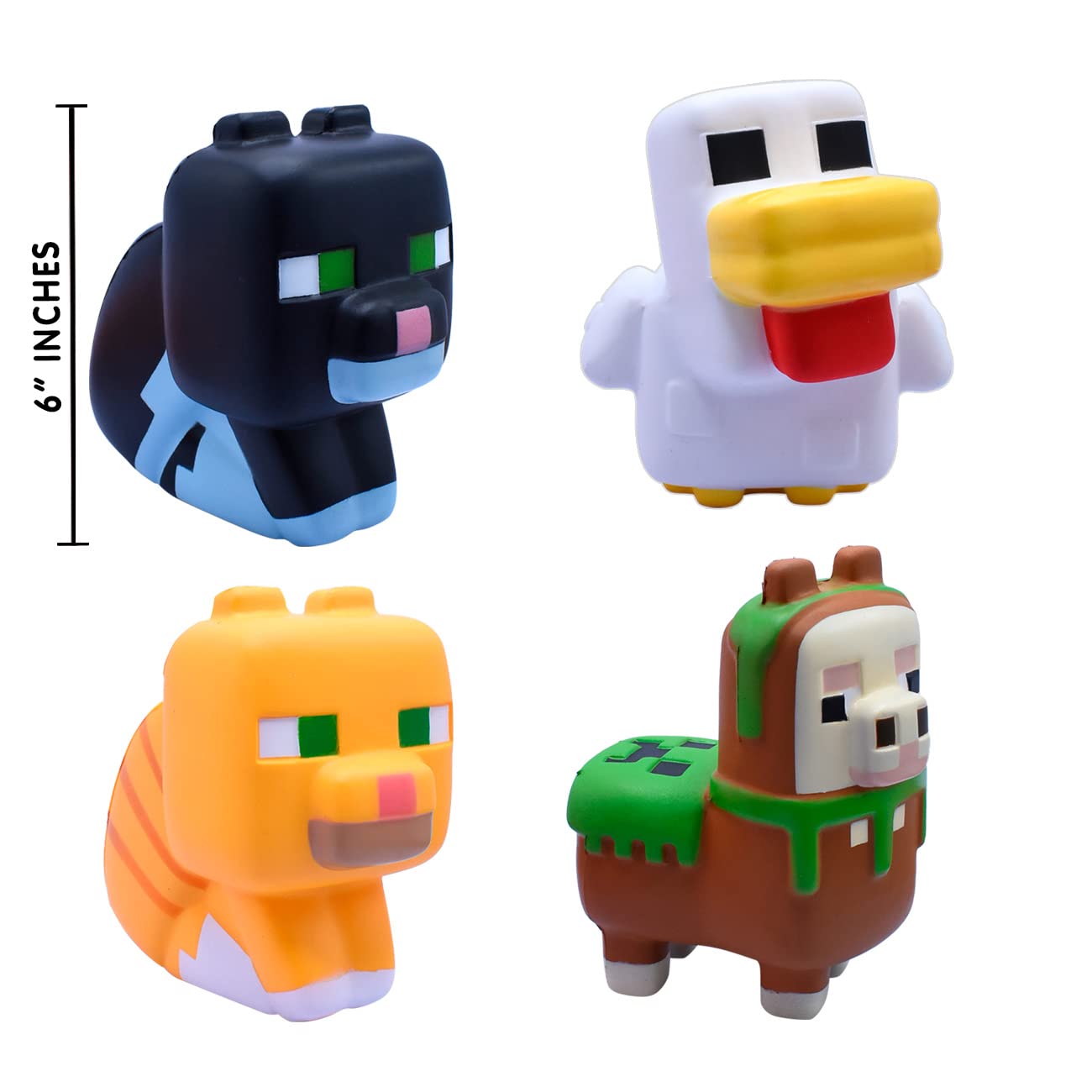 Foto 3 pulgar | Squishme Just Toys Llc Minecraft Mega Series 2 Tuxedo Cat - Venta Internacional.