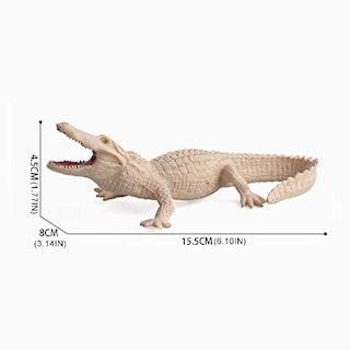 Foto 5 | Figuras Realistas De Animales De La Jungla Con Forma De Cocodrilo, Caimán, Decoración De Escritorio, - Venta Intern