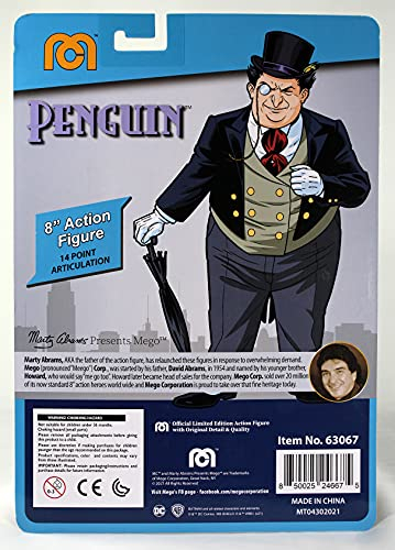 Foto 3 pulgar | Figura De Acción Mego Dc Comics Penguin 20 Cm Con 14 Puntos - Venta Internacional.