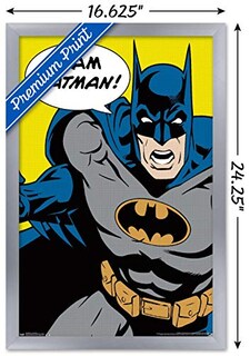 Foto 3 | Póster De Pared Trends International Dc Comics Batman Enmarcado - Venta Internacional.