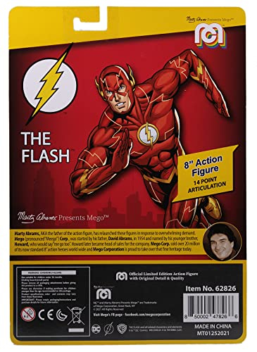 Foto 3 pulgar | Figura De Acción Mego Dc Comics Flash 8 Multicolor - Venta Internacional.