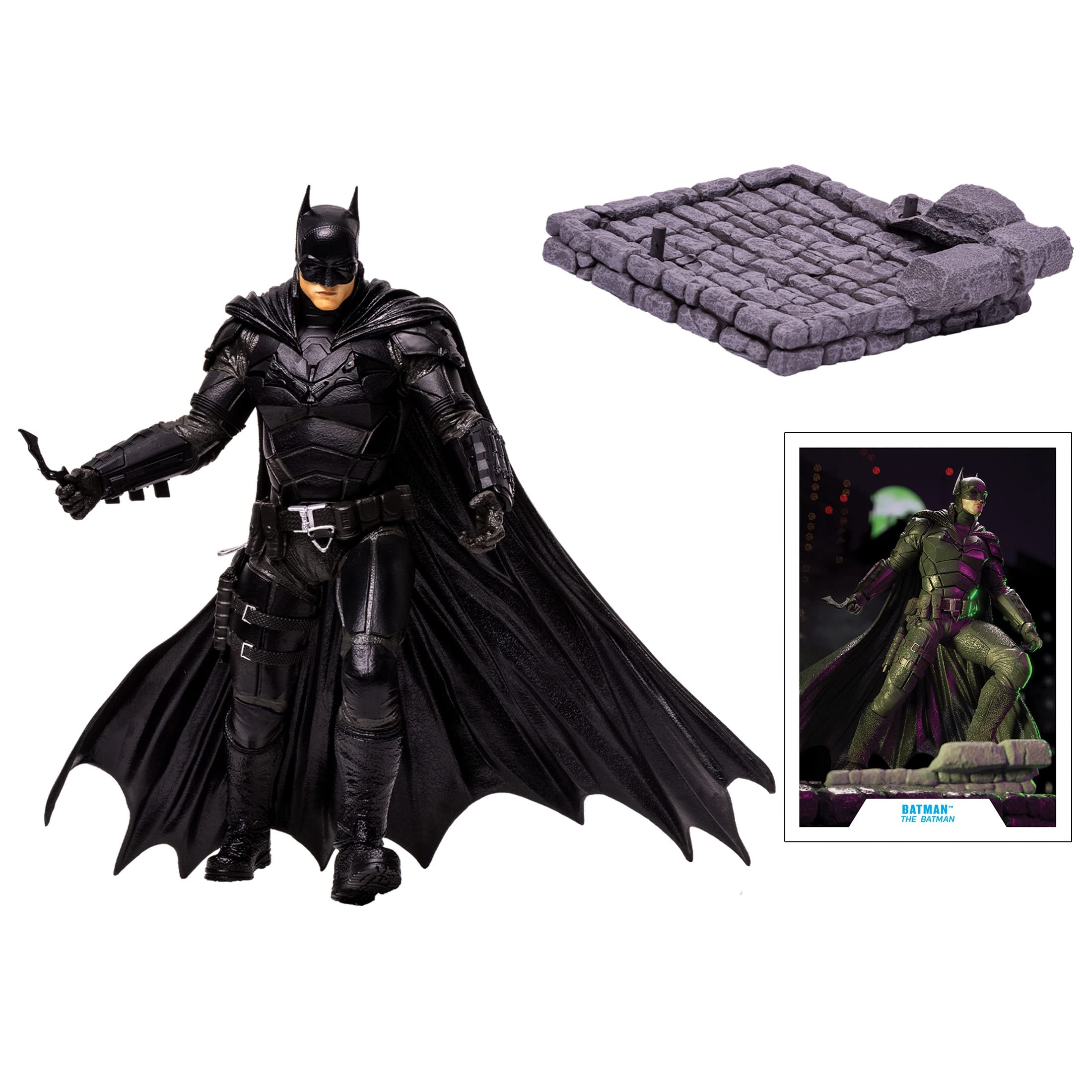 Foto 3 pulgar | Mcfarlane Multiverso The Batman De Batman Película 12'' Figura Deluxe Multicolor - Venta Internacional.