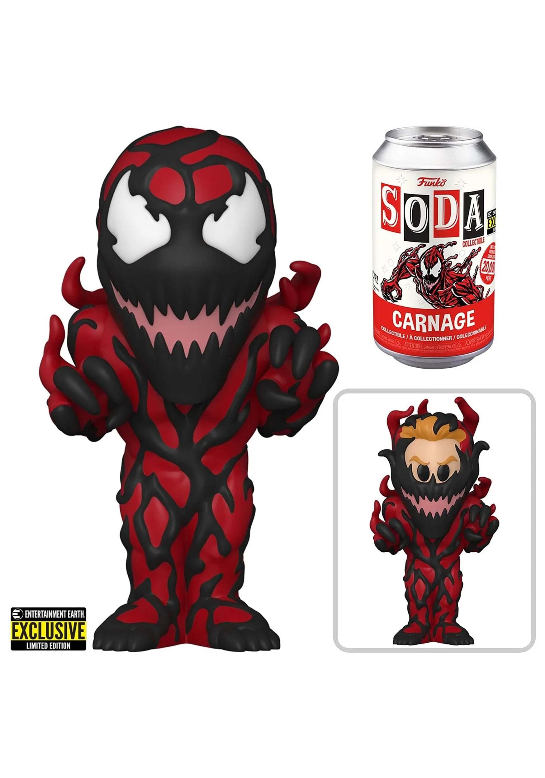 Foto 2 pulgar | Figura De Vinilo Marvel Carnage Soda 10,8 Cm - Entertainment Eart - Venta Internacional.