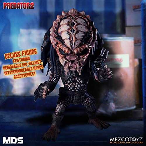 Foto 4 pulgar | Figura De Acción Mezco Mds Predator 2 City Hunter Deluxe De 15 Cm - Venta Internacional.