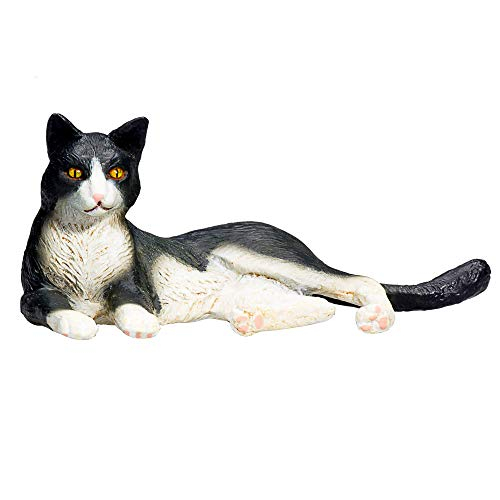 Foto 3 pulgar | Figura De Juguete Mojo Cat Lying En Blanco Y Negro Para Niños - Venta Internacional.