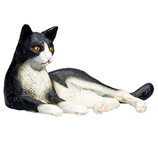Foto 3 | Figura De Juguete Mojo Cat Lying En Blanco Y Negro Para Niños - Venta Internacional.