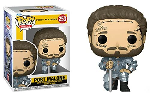 Foto 3 pulgar | Figura De Vinilo Funko Pop! Rocks Knight Post Malone Con Funda - Venta Internacional.