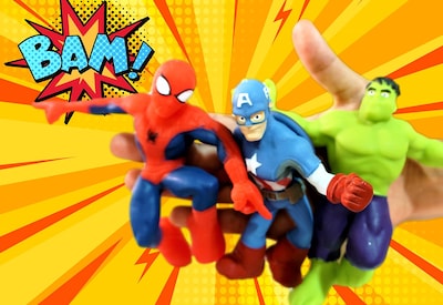 Foto 5 | Juguetes Elásticos Ja-ru Marvel Avengers Hulk Capitán Spiderman - Venta Internacional.