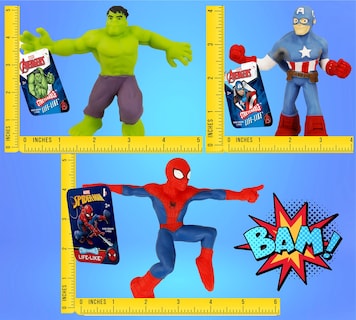 Foto 6 | Juguetes Elásticos Ja-ru Marvel Avengers Hulk Capitán Spiderman - Venta Internacional.