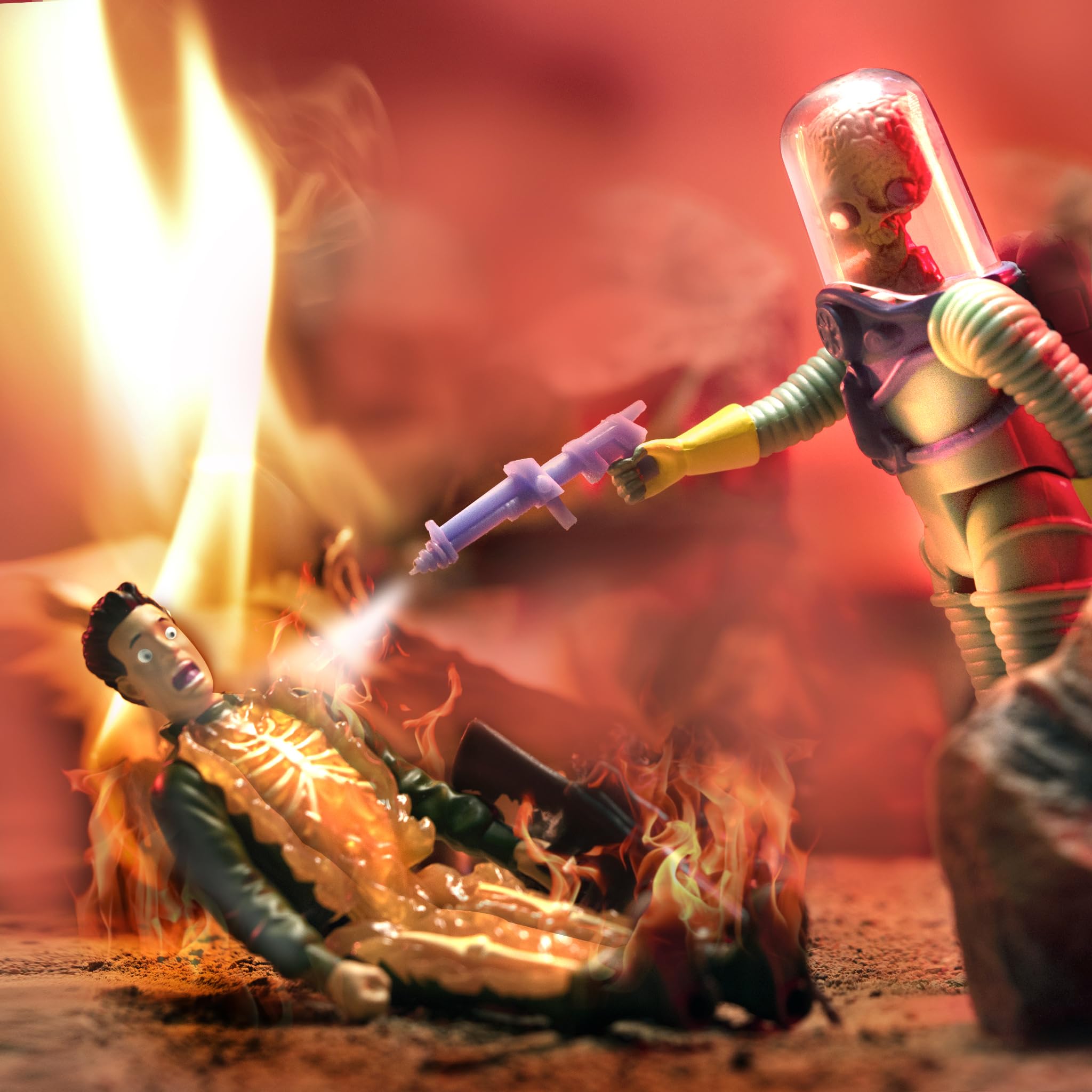 Foto 6 | Figura De Acción Super7 Mars Attacks Burning Flesh 9,5 Cm - Venta Internacional.
