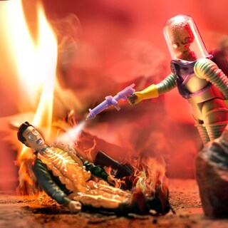 Foto 6 | Figura De Acción Super7 Mars Attacks Burning Flesh 9,5 Cm - Venta Internacional.