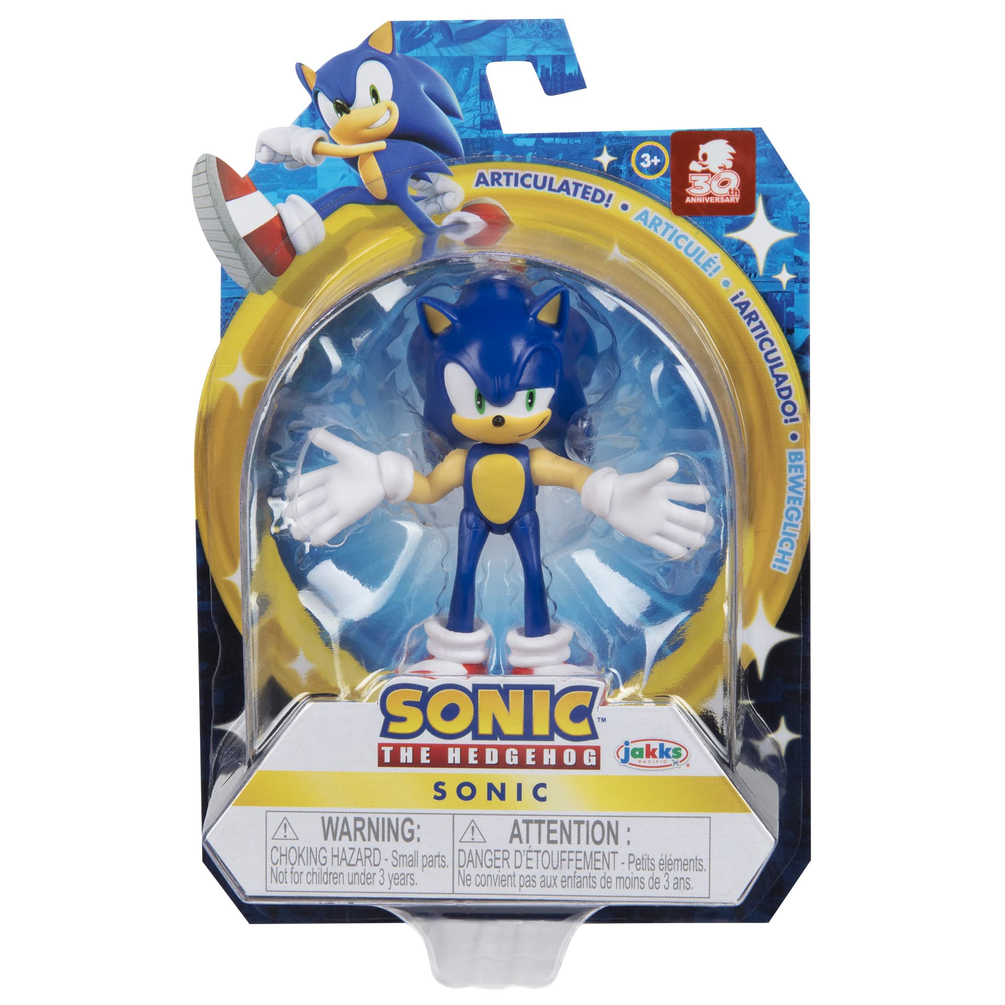 Foto 6 | Figura De Acción Sonic The Hedgehog Modern Sonic De 2,5 Pulgadas - Venta Internacional.
