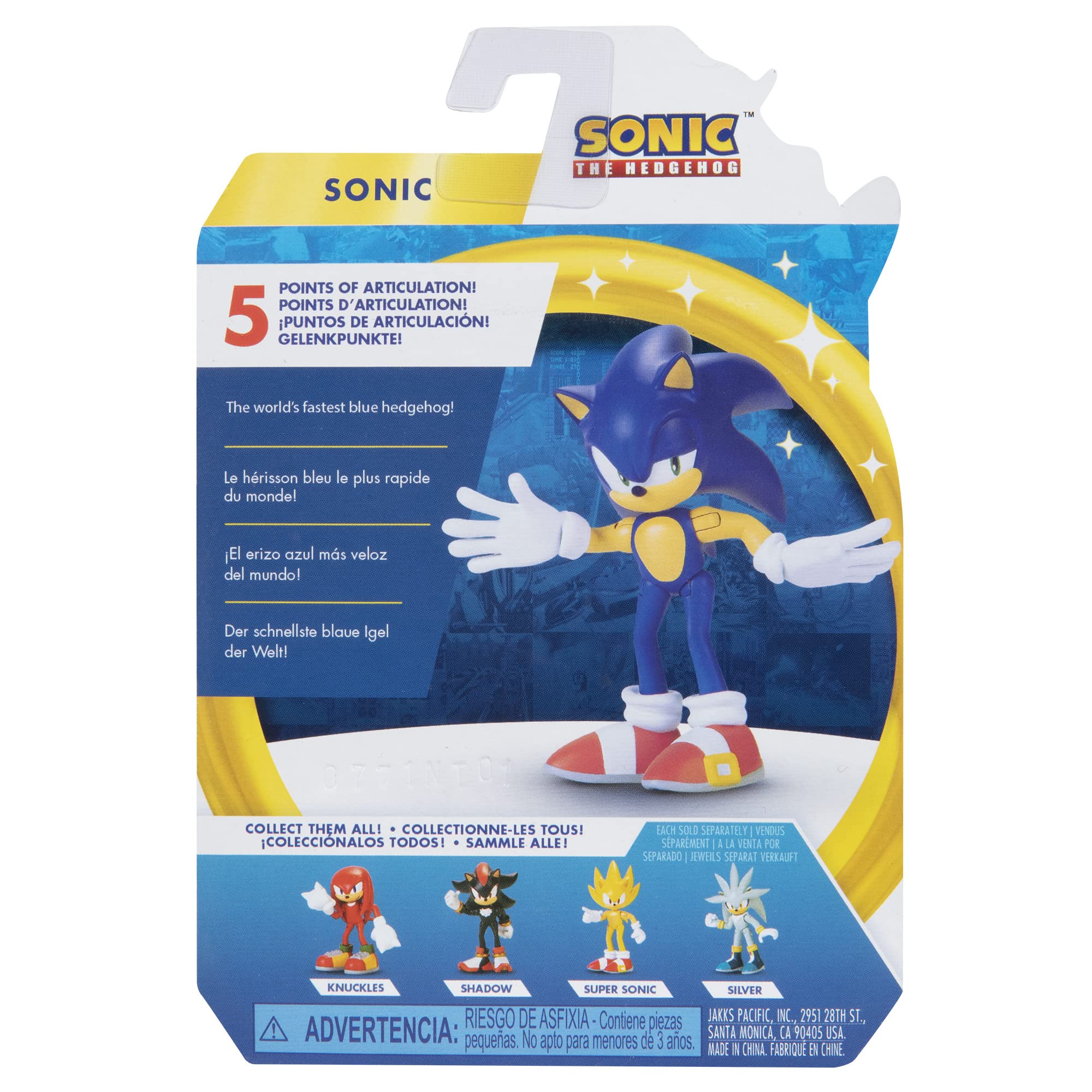 Foto 8 pulgar | Figura De Acción Sonic The Hedgehog Modern Sonic De 2,5 Pulgadas - Venta Internacional.