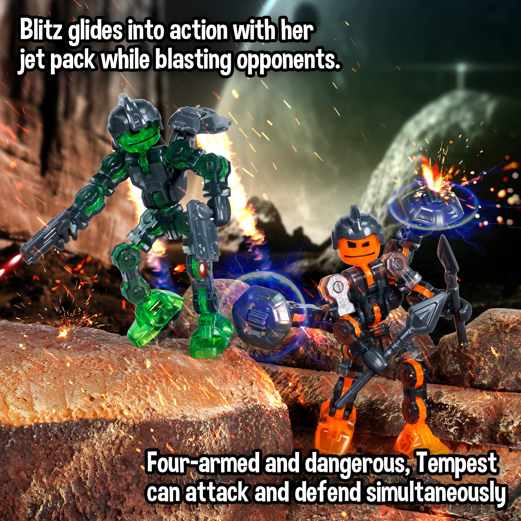 Foto 5 | Set De Figuras De Acción Zing Klikbot Guardians Con Armas 6+ Y - Venta Internacional.