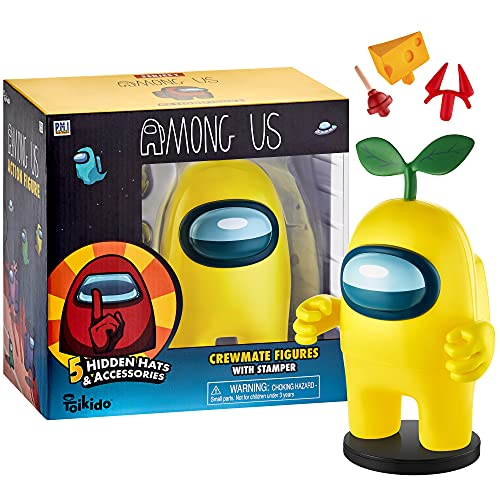 Figura De Acción P.m.i. Among Us Red Crewmate De 17 Cm Con 5 Sombreros - Venta Internacional.