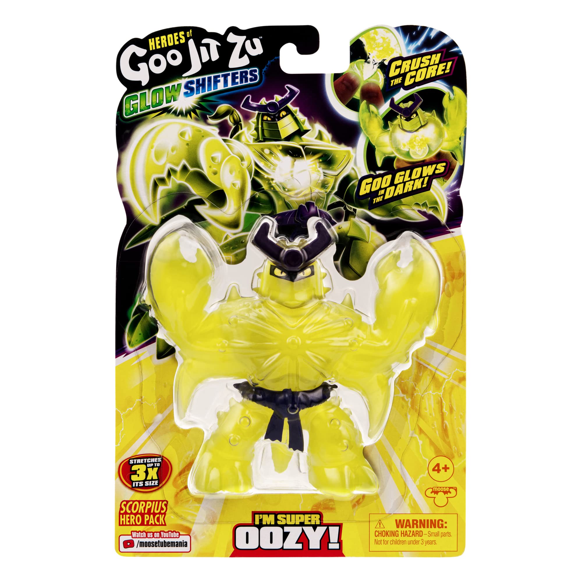 Foto 4 pulgar | Toy Heroes Of Goo Jit Zu Glow Shifters Super Oozy Scorpius - Venta Internacional.